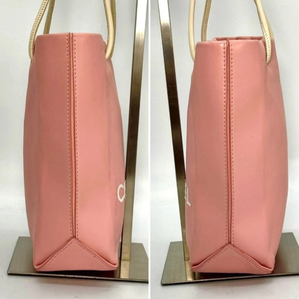 CHANEL Pink Leather Tote Bag - Picture 6 of 7